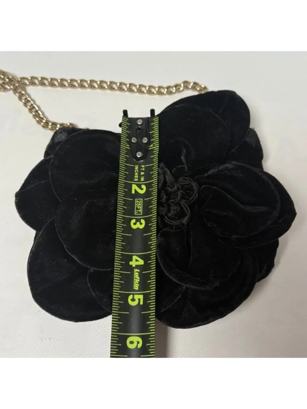 Kate Spade Skipper Deluxe Plush Black Flower Velvet Shoulder Bag – Gently Used